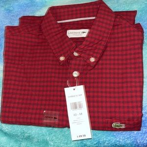 LACOSTE plaid men shirt